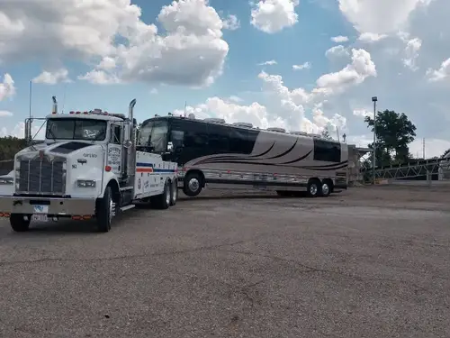 Rocky Mountain Towing lowboy transport