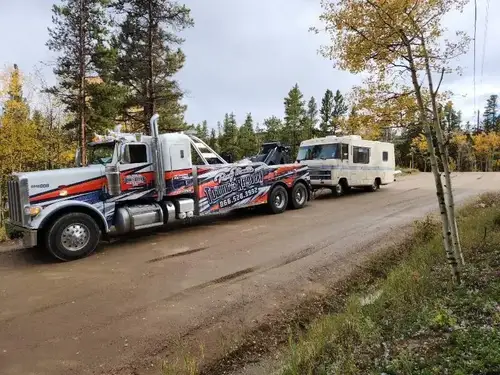 Rocky Mountain Towing heavy rotator recovery team